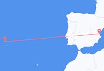 Flyg från Ponta Delgada till Valencia