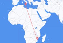 Flyreiser fra Vilankulo, Mosambik til Malta, Malta