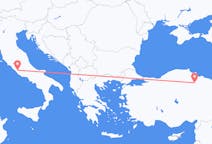 Flyreiser fra Amasya, Tyrkia til Roma, Italia