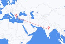 出发地 印度那格浦尔目的地 希腊斯基亚索斯的航班