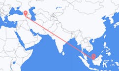 Flyreiser fra Kuching, Malaysia til Iğdır, Tyrkia