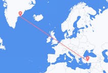 Flyreiser fra Kulusuk, Grønland til Konya, Tyrkia
