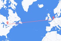Vuelos de bahía norte, Canadá a Ámsterdam, Países Bajos