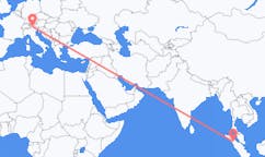 Flyreiser fra Siborong-Borong, Indonesia til Bolzano, Italia