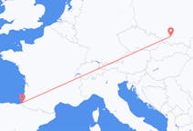 Flyreiser fra Krakow, Polen til Biarritz, Frankrike