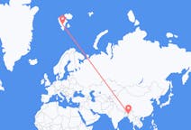 Flyg från Silchar, Indien till Svalbard, Svalbard och Jan Mayen