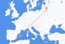 Flights from Ibiza to Vilnius