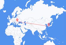 Flyg från Kitakyushu, Japan till Sibiu, Rumänien