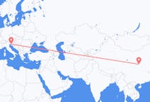 出发地 中国从西安出发目的地 意大利的里雅斯特的航班