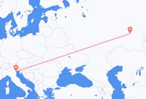 Flyg från Ufa, Ryssland till Venedig, Italien