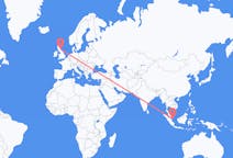 Flyrejser fra Tanjung Pinang, Indonesien til Edinburgh, Skotland