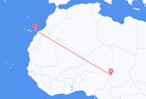Flyreiser fra N Djamena, til Ajuy