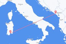 Vols depuis Tivat, monténégro pour Cagliari, Italie