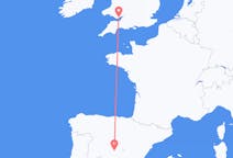Flyg från Madrid, Spanien till Cardiff, Wales