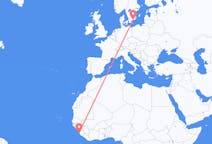 出发地 塞拉利昂出发地 弗里敦目的地 瑞典Karlskrona的航班