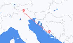 Vols de Bolzano, Italie à Split, Croatie