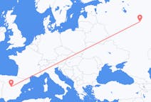 Vols depuis la ville de Madrid vers la ville de Nijni Novgorod