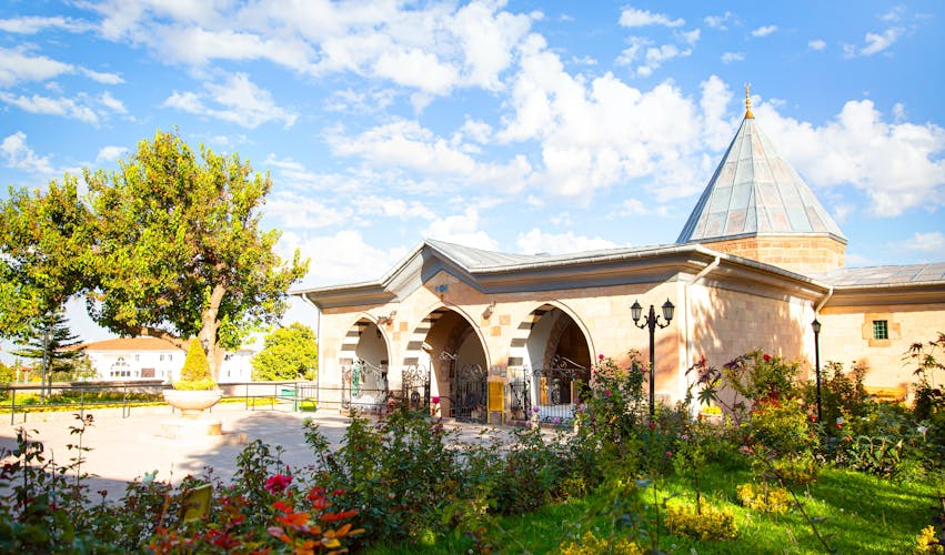 Photo of Haci Bektas mosque and worship area in Nevsehir, Turkey.