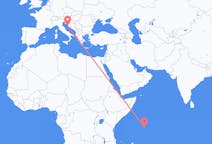 Flights from Praslin, Seychelles to Zadar, Croatia
