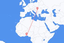 Flyreiser fra Cotonou, Benin til Timișoara, Romania