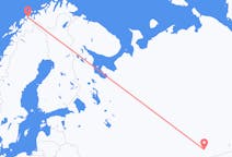 Flyg från Tjeljabinsk till Tromsø