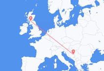 Flights from Tuzla to Glasgow