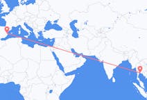 Flyrejser fra Pattaya, Thailand til Valencia, Spanien