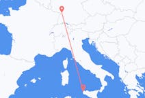 Flyreiser fra Trapani, Italia til Karlsruhe, Tyskland