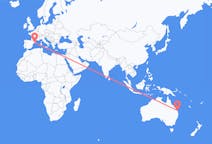 Flyrejser fra Hervey Bay, Australien til Barcelona, Spanien