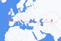 Flights from Shymkent to La Coruña