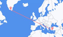Flyg från Narsaq, Grönland till Antalya, Turkiet