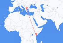 Flyrejser fra Malindi, Kenya til Volos, Grækenland