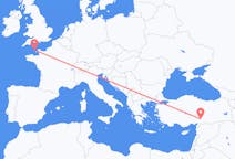Flyreiser fra Guernsey, Guernsey til Kahramanmaraş, Tyrkia