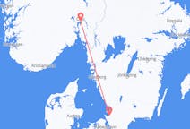Flyreiser fra Ängelholm, til Oslo