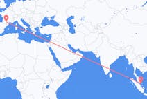 Flyrejser fra Singapore, Singapore til Toulouse, Frankrig