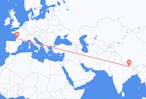 Flights from Kathmandu, Nepal to Bordeaux, France