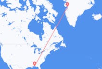 Loty z Pensacola, Stany Zjednoczone do Ilulissatu, Grenlandia