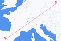 Flights from Łódź in Poland to Madrid in Spain