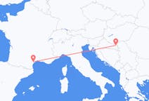 Flyreiser fra Osijek, Kroatia til Aspiran, Frankrike