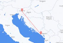 出发地 斯洛文尼亚卢布尔雅那目的地 黑山蒂瓦特的航班
