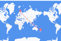 Flyg från Wellington, Nya Zeeland till Kittilä, Finland