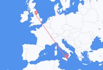Flyrejser fra Catania, Italien til Leeds, England