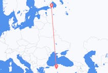 Flug frá Sankti Pétursborg, Rússlandi til Ankara, Tyrklandi
