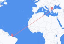 Flyrejser fra São Luís, Brasilien til Lemnos, Grækenland