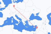 Flyreiser fra Damaskus, Syria til Erfurt, Tyskland