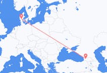 Flyrejser fra Kutaisi, Georgien til Billund, Danmark