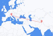 Flyrejser fra Srinagar, Indien til Verona, Italien