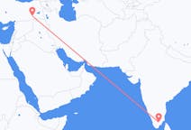 인도 마두라이에서 출발해 터키 배트맨에게(으)로 가는 항공편