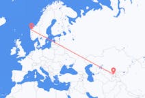 Flyg från Tasjkent, Uzbekistan till Volda, Norge