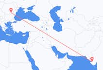 Vluchten van Jamnagar, India naar Boekarest, Roemenië